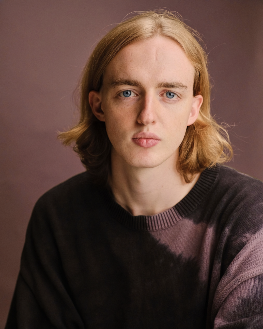 Hugo Harvey looks to camera